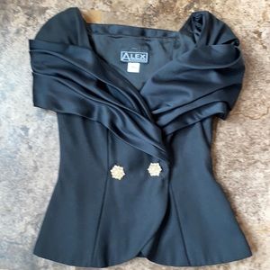Alex Evenings size 4 2-piece black elegant suit